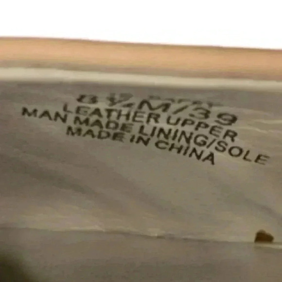 1.State Saffy Block Heel Pointy Toe Pump, Nude Leather, Womens Size 8.5 M / 39 - Picture 9 of 10